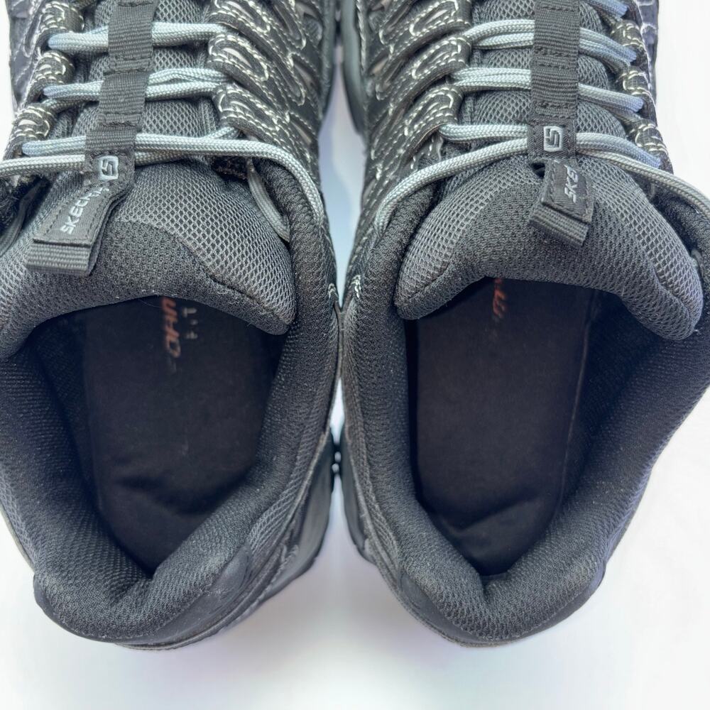 SKECHERS "After Burn M.Fit 2.0" Black/Gray Shoes Men’s Size 10.5 - Picture 11 of 12
